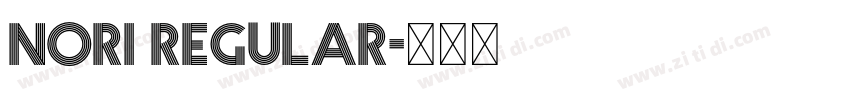Nori Regular字体转换